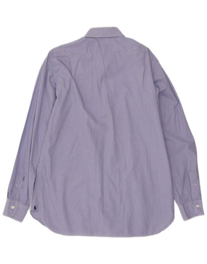 Polo Ralph Lauren Herren Regent Hemd Größe 15 1/2 Mittelblauer Gingham
