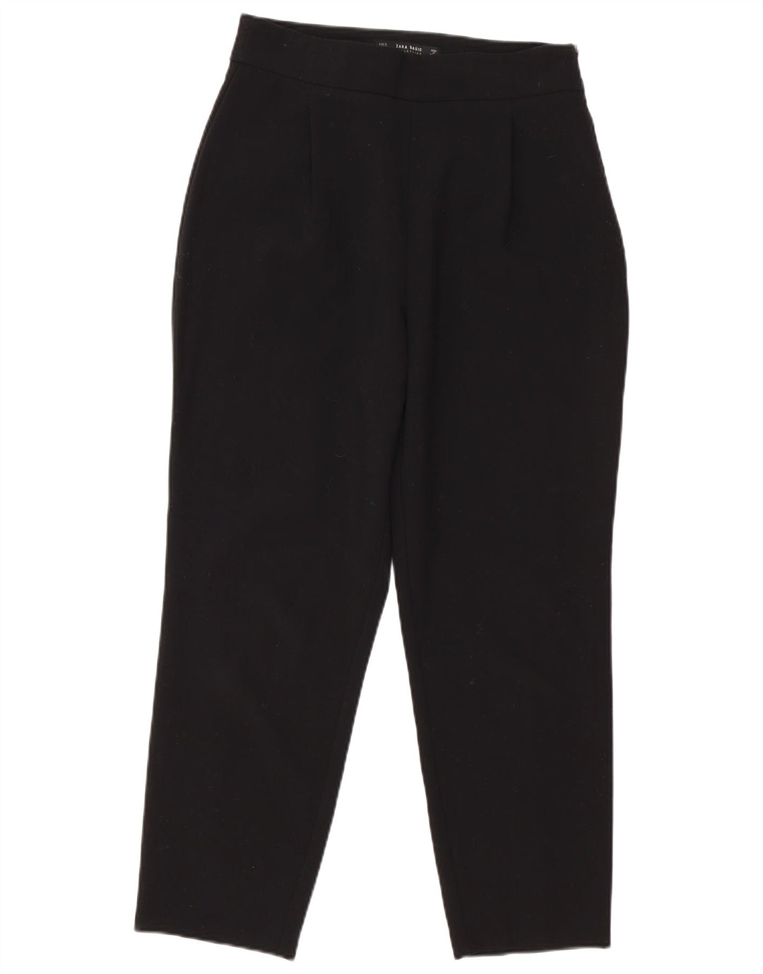 Zara Damen Tapered Freizeithose M W30 L26 Schwarz