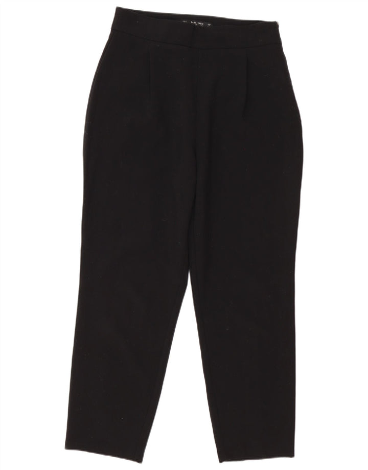 Zara Damen Tapered Freizeithose M W30 L26 Schwarz