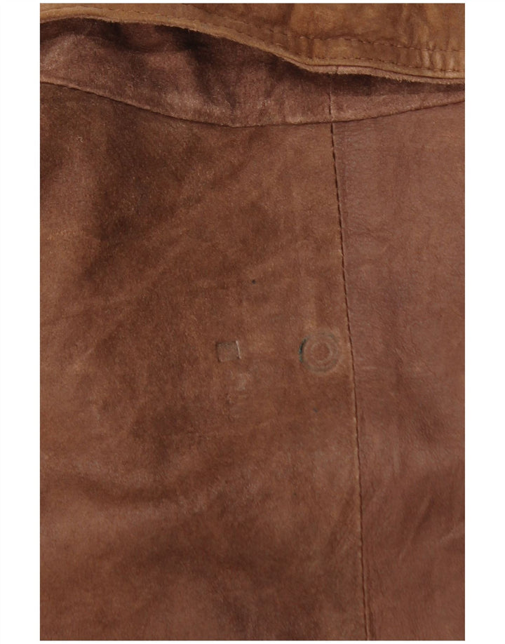 Morena Herren Wildleder Bomberjacke IT 52 XL Braunes Leder