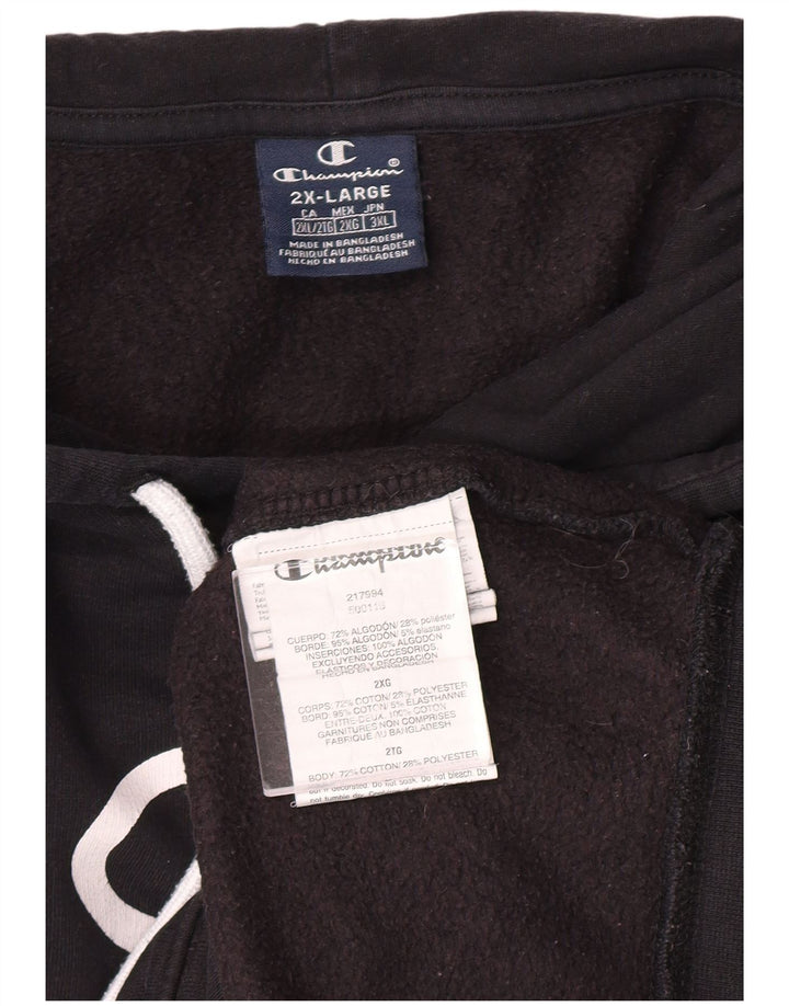 CHAMPION Herren New York Graphic Hoodie Pullover 2XL Schwarz Baumwolle