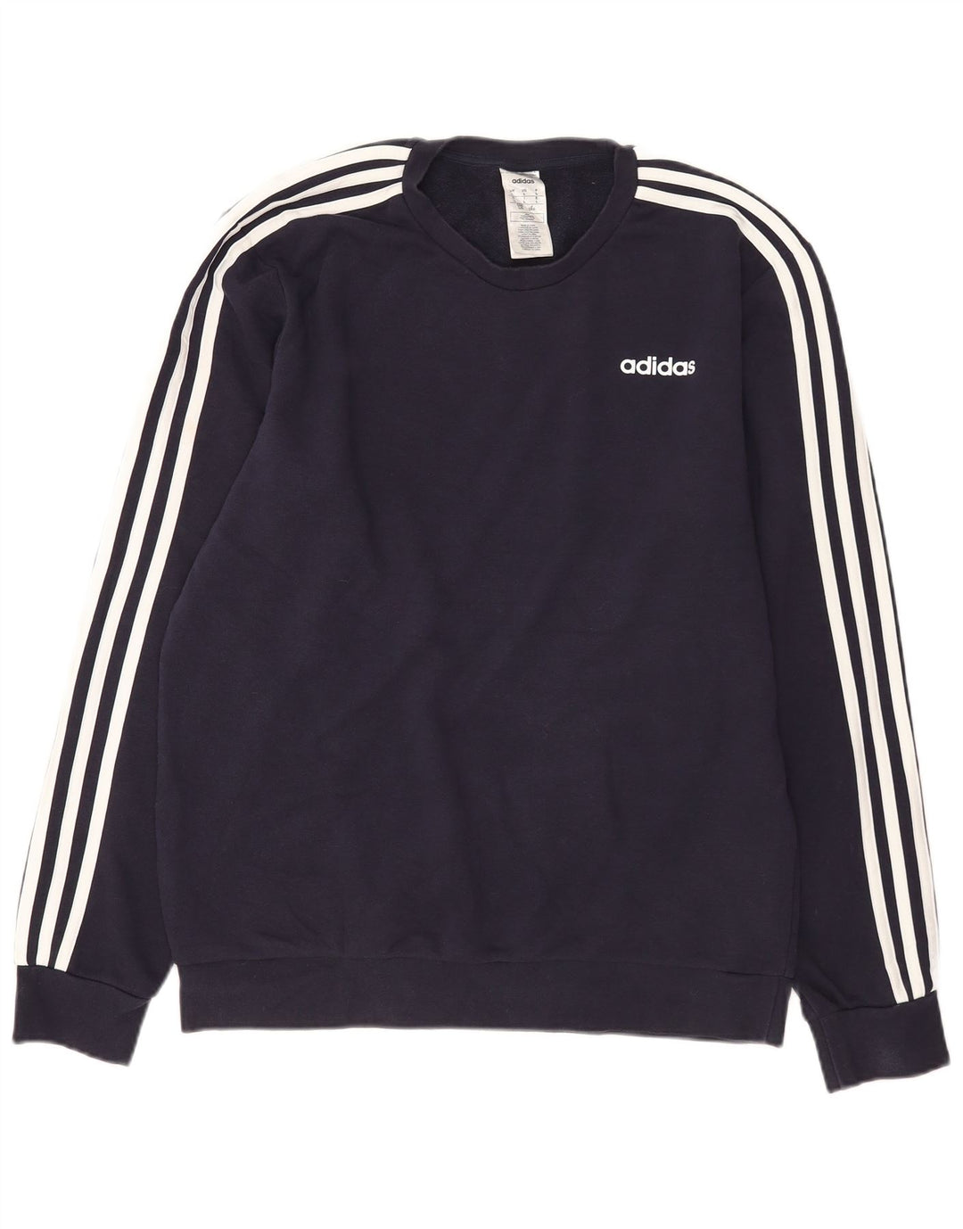 Adidas Herren-Sweatshirt, Pullover, groß, marineblau, Baumwolle