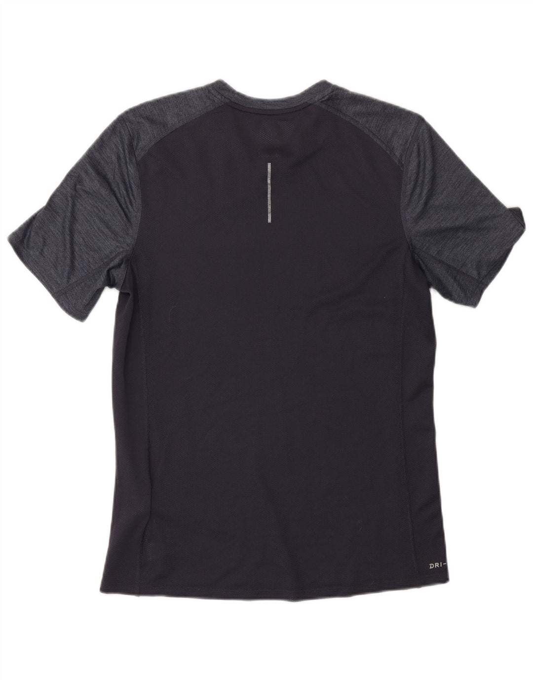 NIKE Mens Dri Fit T-Shirt Top Small Navy Blue Colourblock Polyester Vintage Nike and Second-Hand Nike from Messina Hembry 