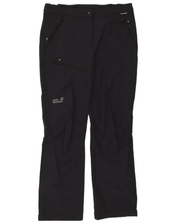 JACK WOLFSKIN Damen Wander-Cargohose UK 14/16 Large W34 L30 Schwarz
