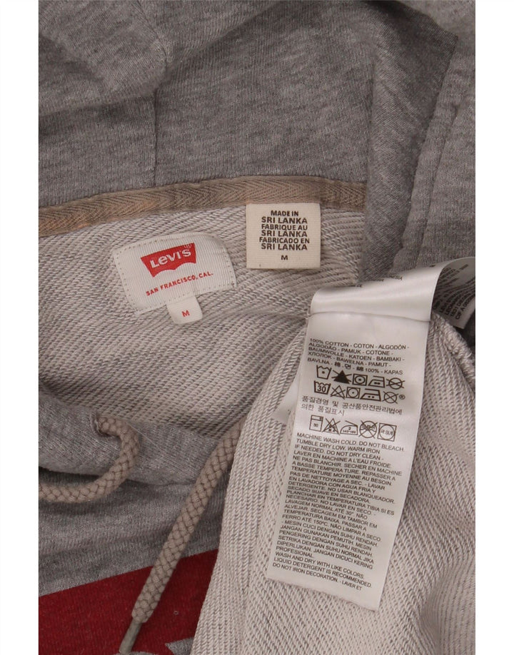 LEVI'S Herren-Kapuzenpullover mit Grafik, mittelgraue Baumwolle