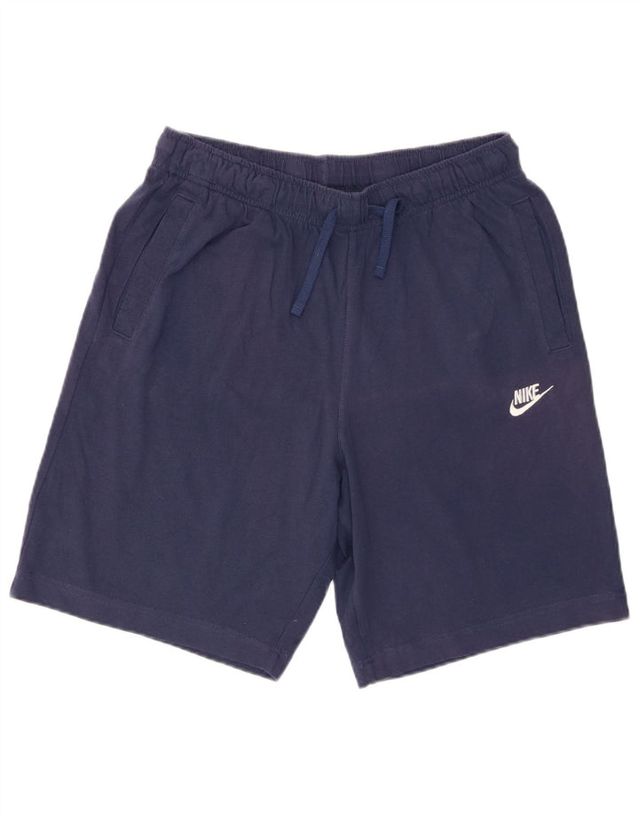 Puma Herren-Sportshorts aus mittelblauer, marineblauer Baumwolle