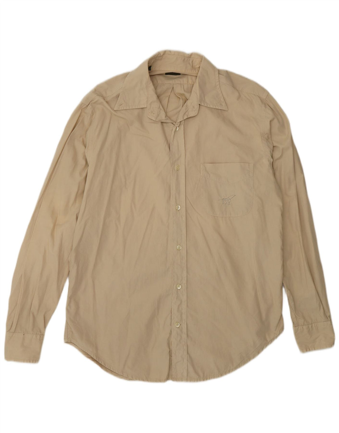 Henry Cottons Herrenhemd Größe 40 Mittelbeige Baumwolle