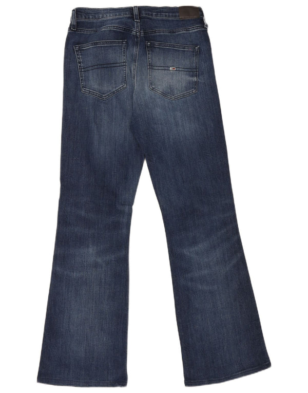 Tommy Hilfiger Damen Sylvia Flared Jeans W30 L32 Marineblau Baumwolle