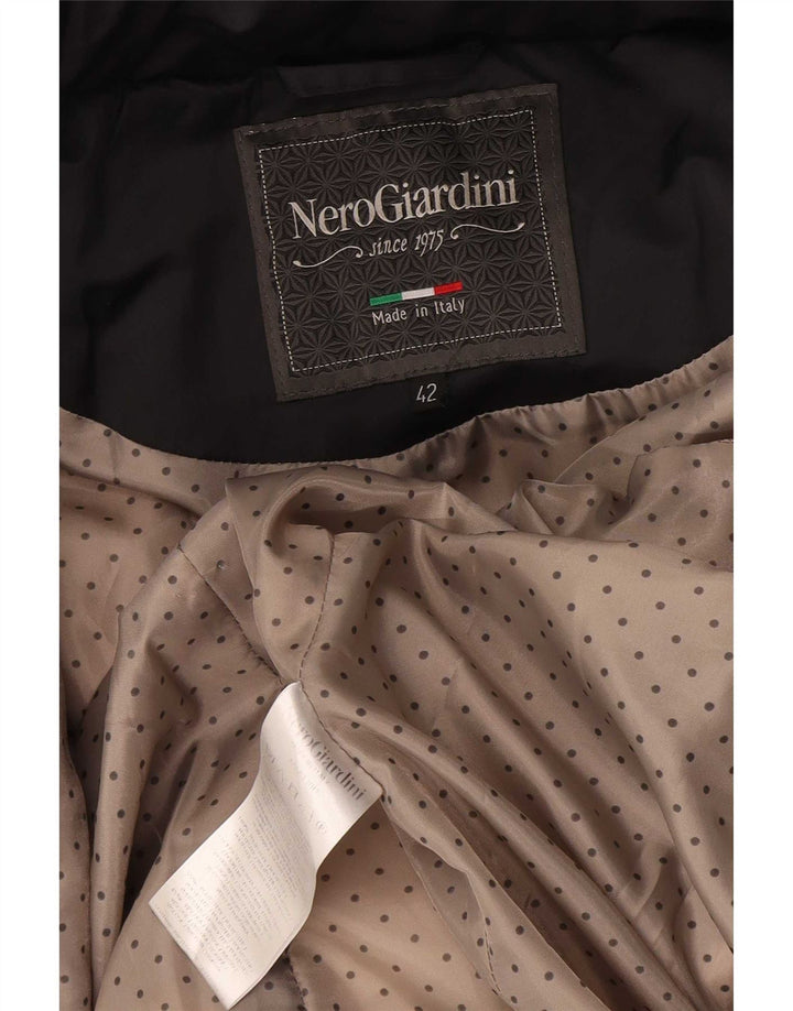 Nero Giardini Wattierte Damenjacke mit Kapuze IT 42 Mittelschwarzes Polyester