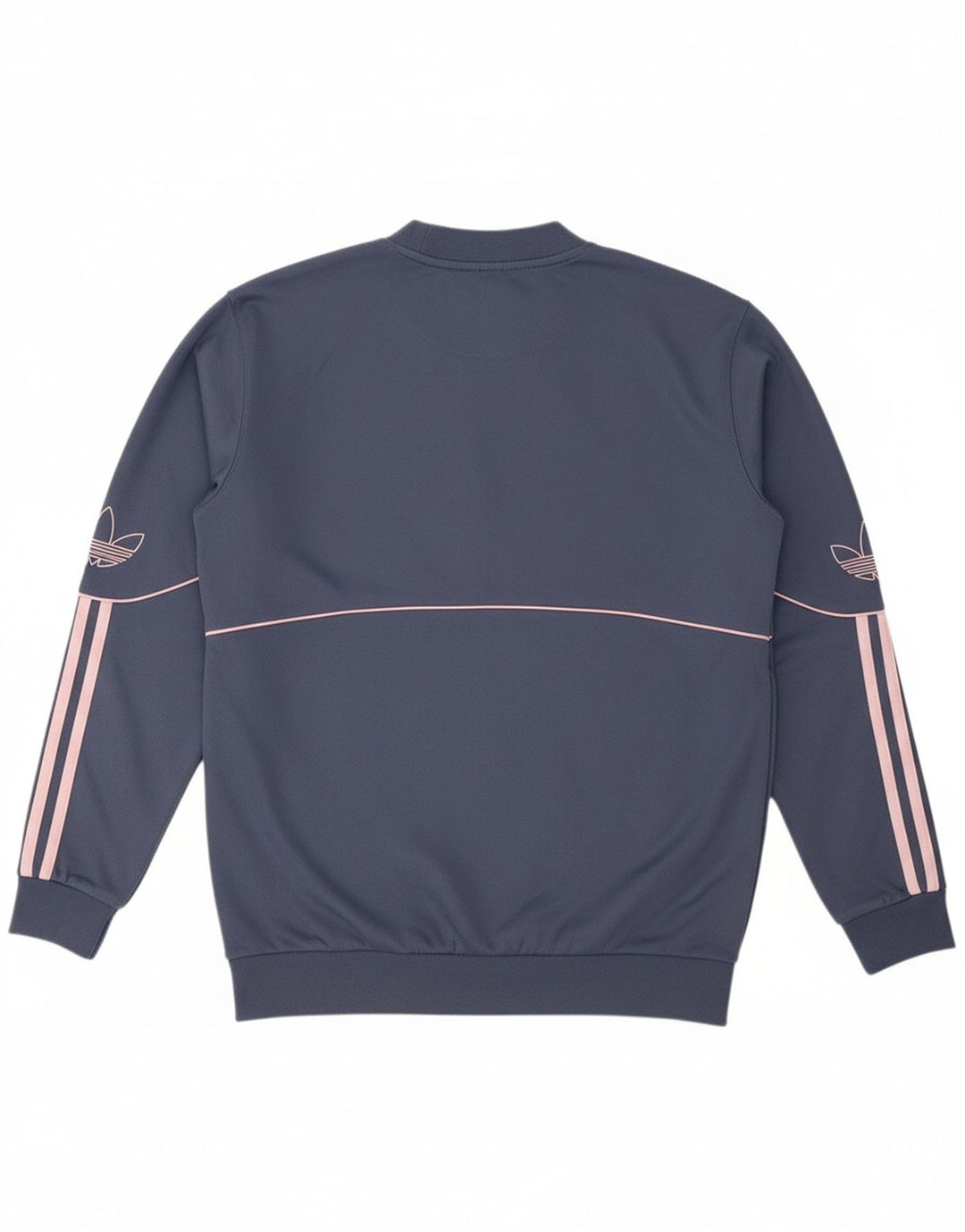ADIDAS Womens Oversized Graphic Sweatshirt Jumper UK 10 Small Blue Cotton