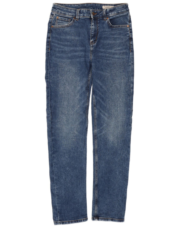 Marks & Spencer Damen The Sienna Straight Jeans UK 12 Medium W28 L29 Blau