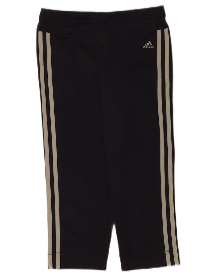 Adidas Damen Climalite Capri Leggings UK 12 Medium W30 Marineblau