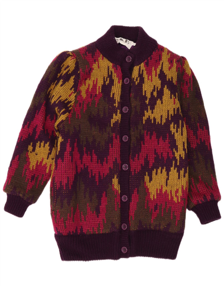 EXE Damen-Strickjacke mit abstraktem Muster, Gr. 42, Größe L, mehrfarbig
