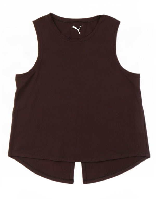 Puma Damen Weste Top UK 14 Medium Schwarz Polyester