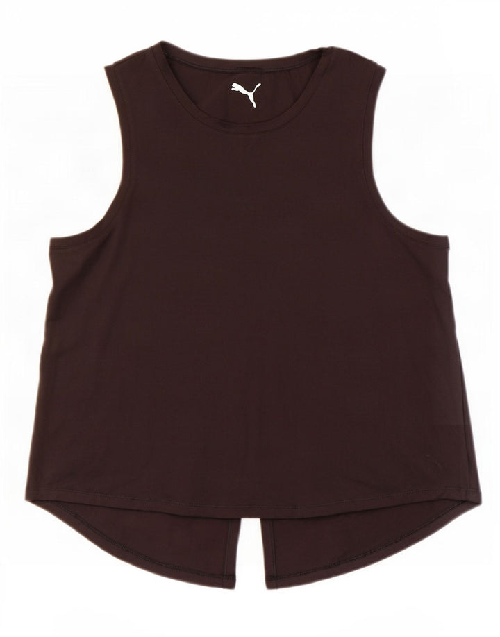 Puma Damen Weste Top UK 14 Medium Schwarz Polyester