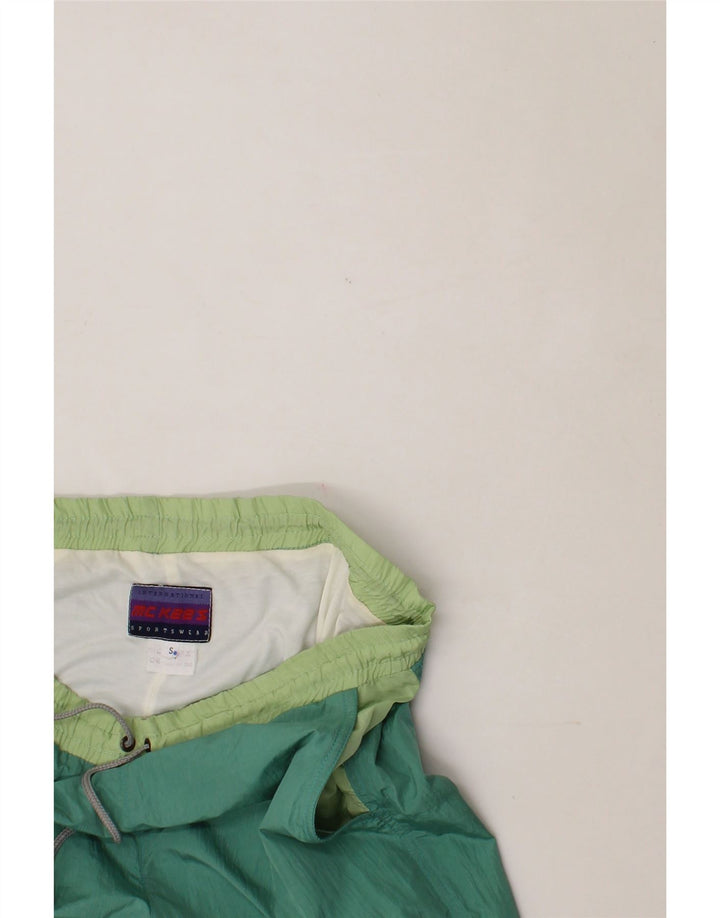 MC KEES Womens Tracksuit Trousers UK 10 Small  Green Colourblock Polyamide Vintage Mc Kees and Second-Hand Mc Kees from Messina Hembry 