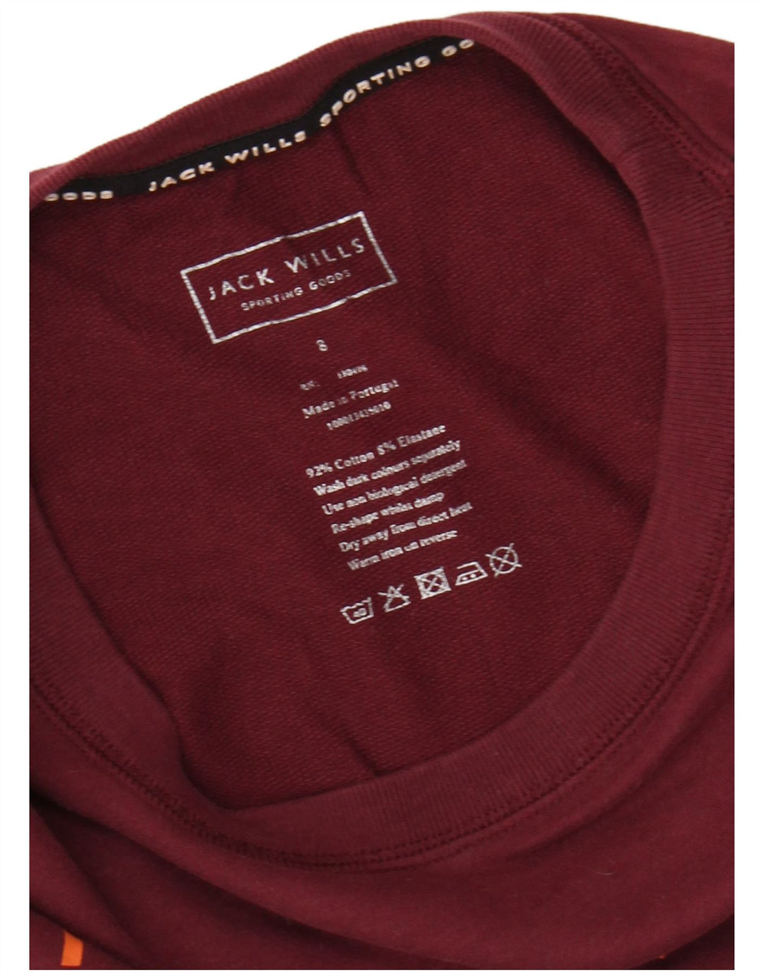 JACK WILLS Damen Übergroßer Crop-Sweatshirt-Pullover, Gr. 8, Klein, Kastanienbraun