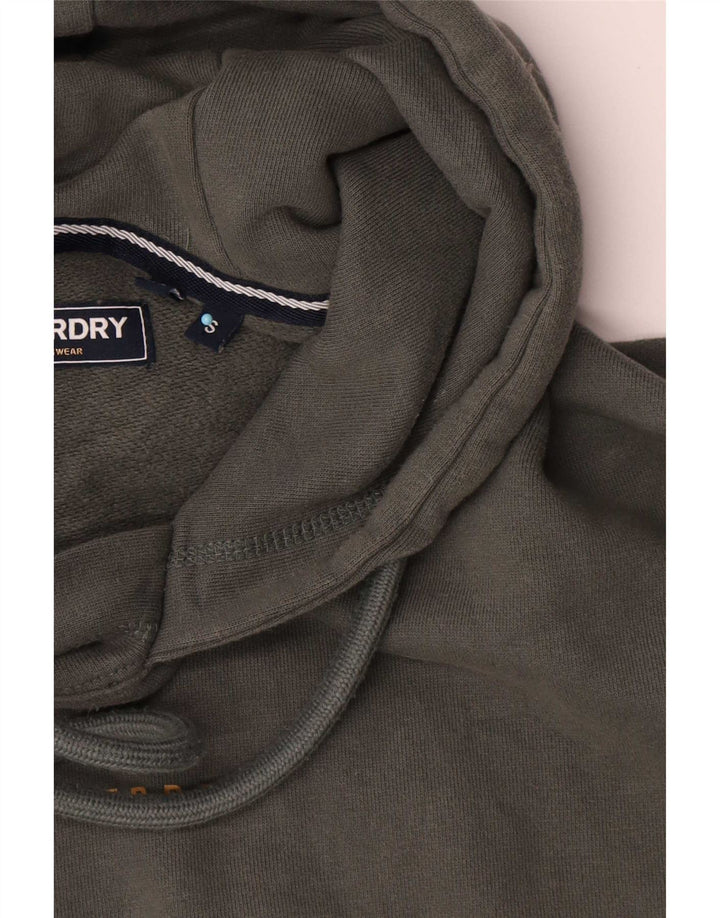 Superdry Herren-Kapuzenpullover, Größe S, Khaki, Baumwolle