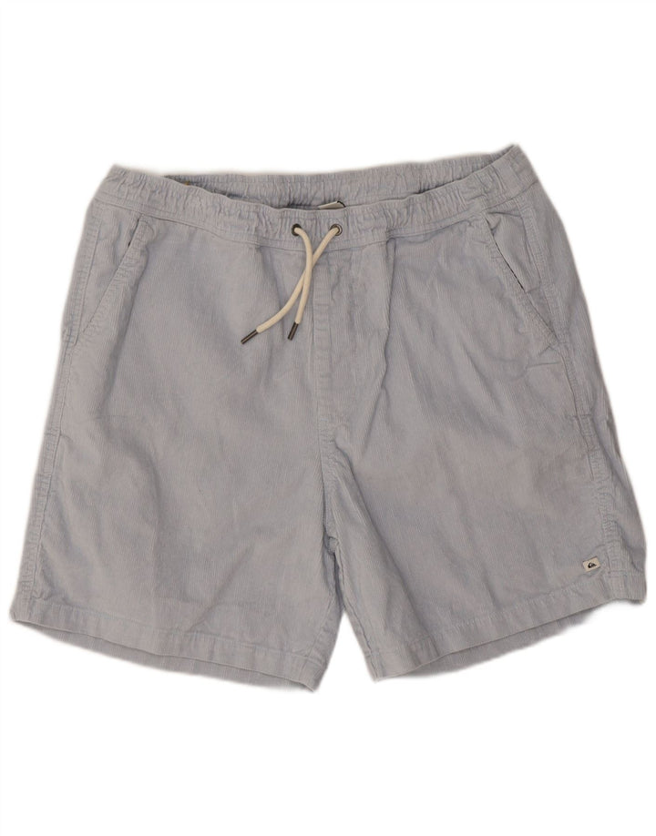 Quiksilver Herren-Cord-Shorts, Größe M, W32, Blau, Baumwolle