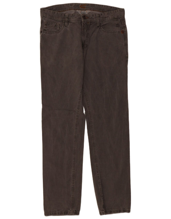 Camel Active Mens Straight Jeans W36 L34 Grey Cotton