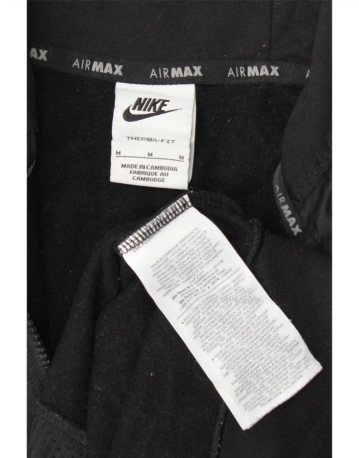 Nike Herren Therma-Fit Kapuzenpullover Mittelschwarzes Polyester