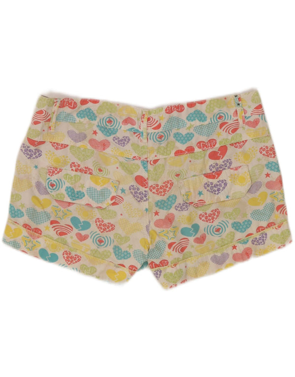Zara Damen Trafaluc Hot Pants EU 36 XS W26 Mehrfarbiges Herz