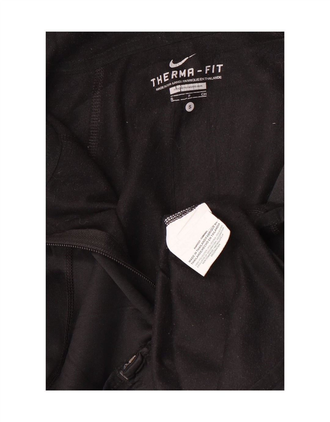 Nike Herren Therma-Fit Zip Hoodie Pullover Small Schwarz Polyester