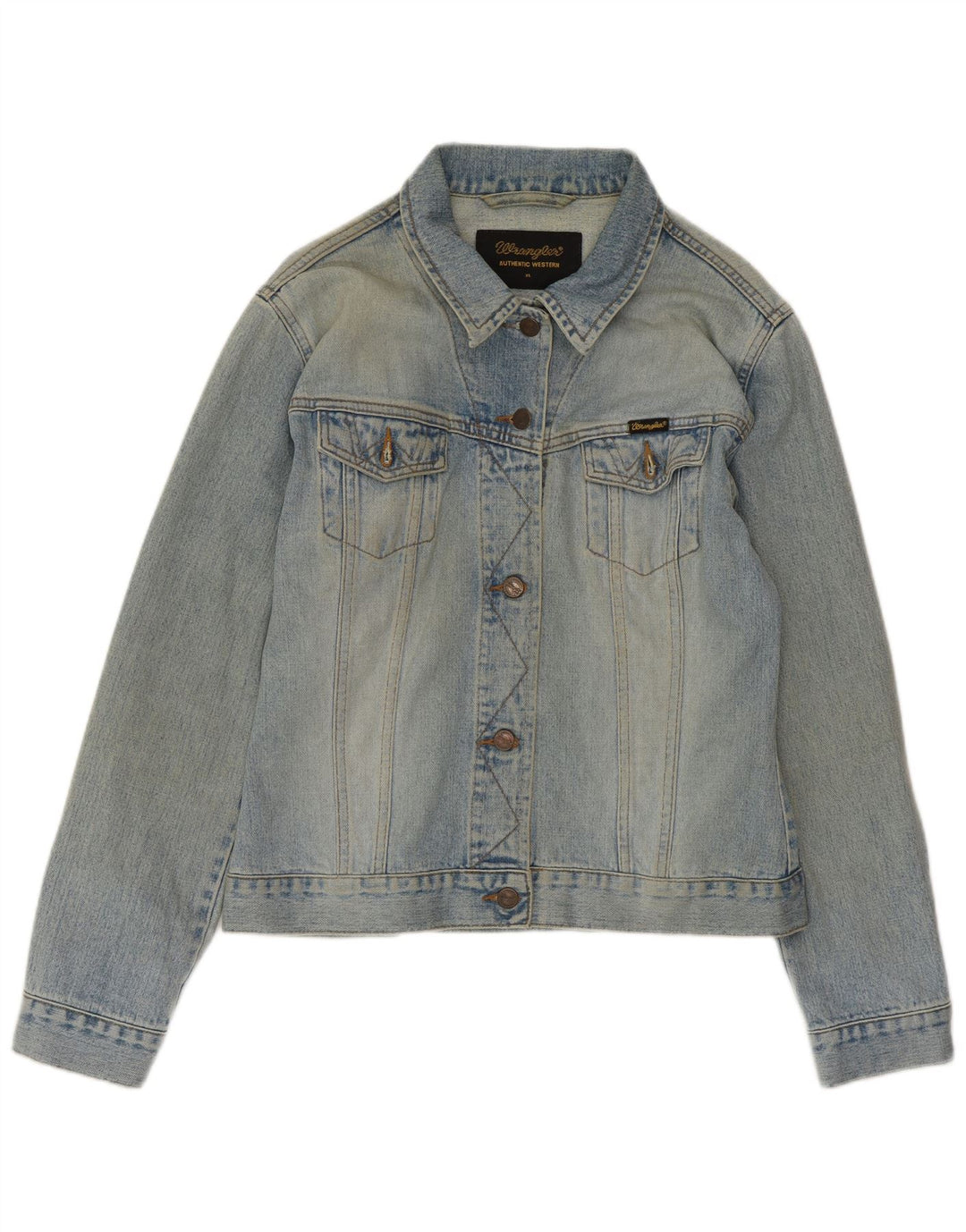 WRANGLER Damen Jeansjacke UK 18 XL Blaue Baumwolle