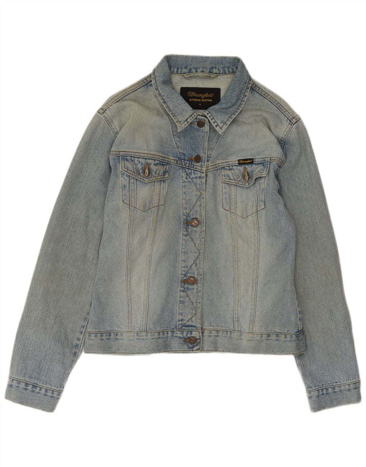 WRANGLER Damen Jeansjacke UK 18 XL Blaue Baumwolle