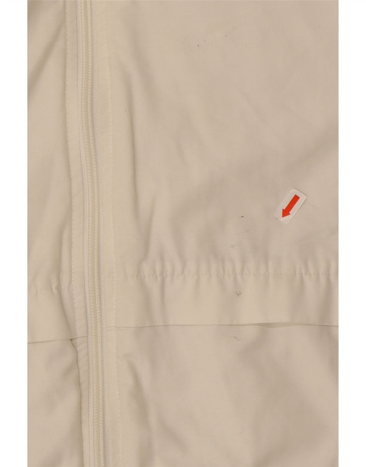 Nike Damen Windjacke UK 4/6 XS Weiße Baumwolle