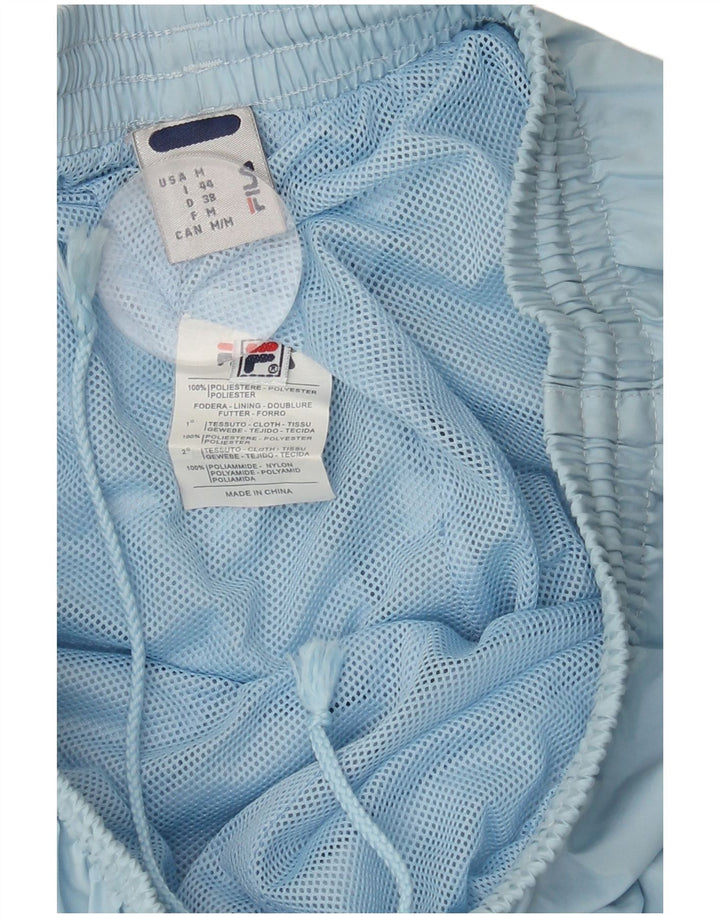 FILA Womens Tracksuit Trousers UK 14 Medium  Blue Polyester