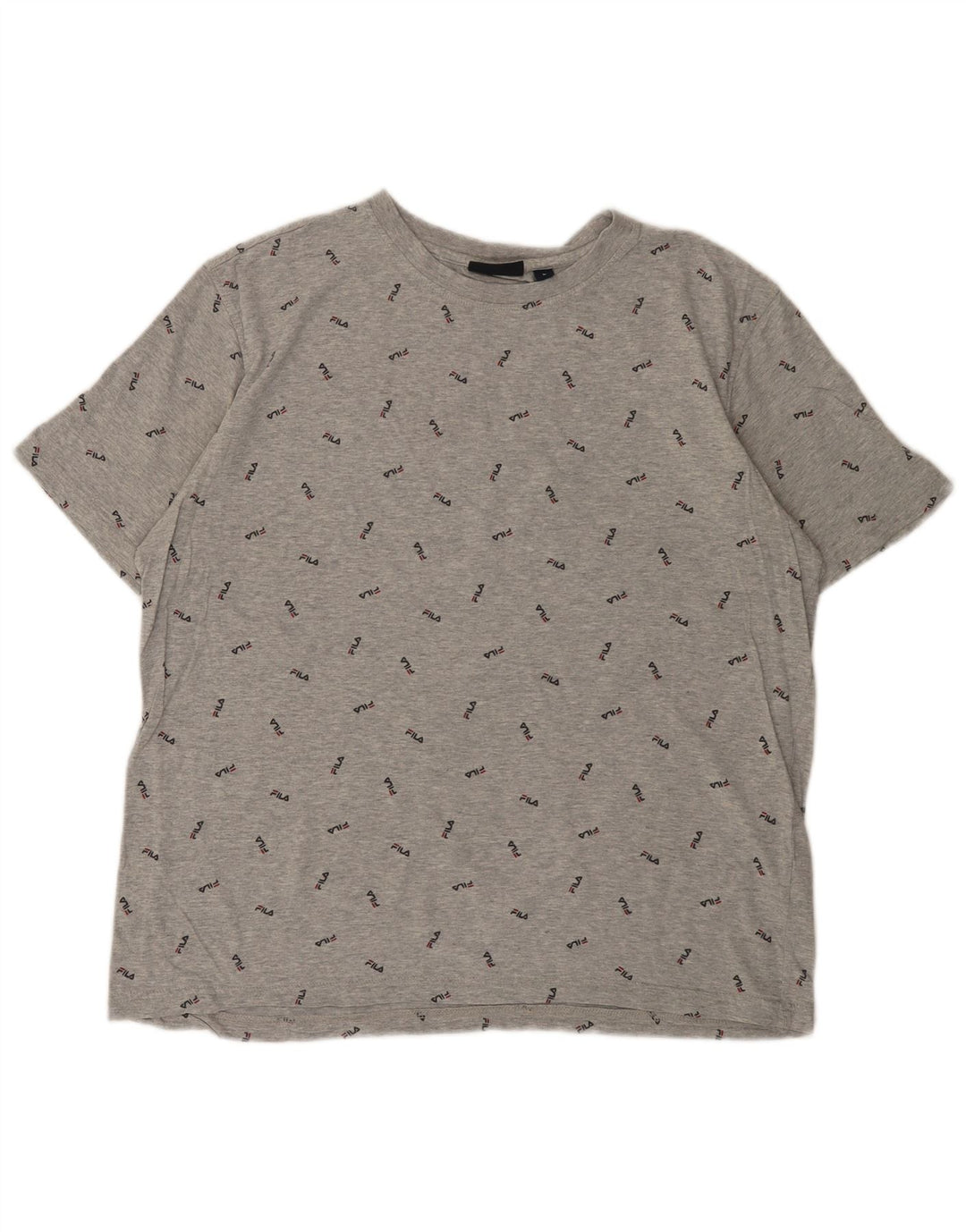 FILA Herren-T-Shirt mit Grafik, groß, graue Baumwolle