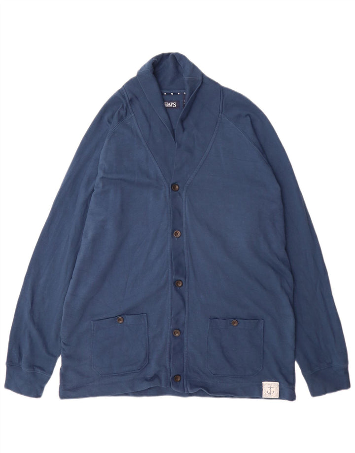 Chaps Herren-Trainingsanzug-Oberteil, Jacke, groß, marineblau, Baumwolle