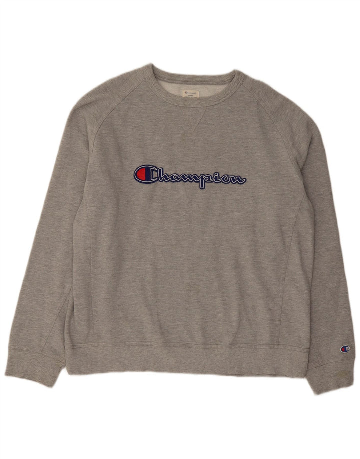 Champion Herren Grafik-Sweatshirtpullover 2XL Grau meliert