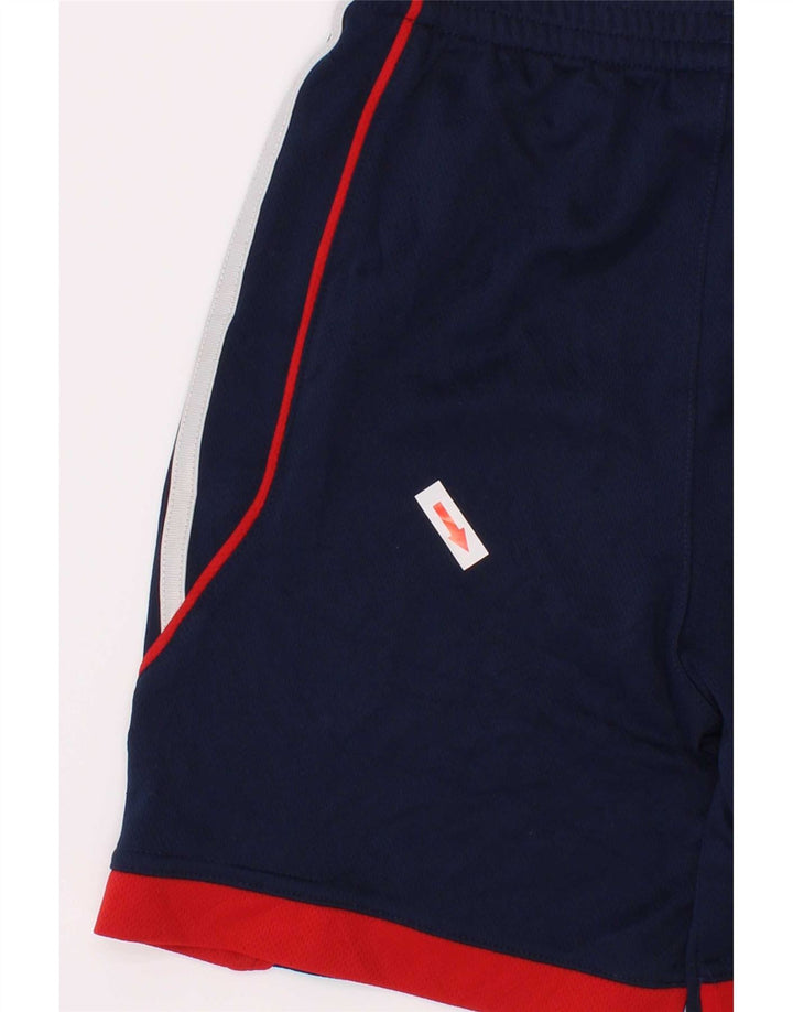 Adidas Sportshorts für Jungen, 5–6 Jahre, marineblaues Farbblock-Polyester