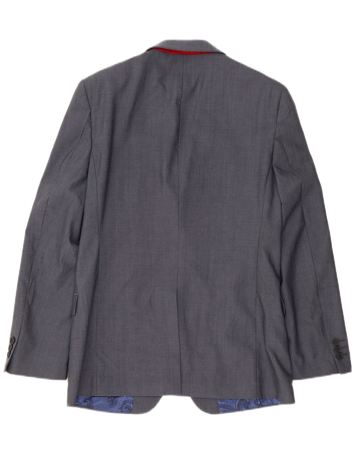 Ted Baker Herren-Blazer mit 2 Knöpfen, UK 38, Mittelblau