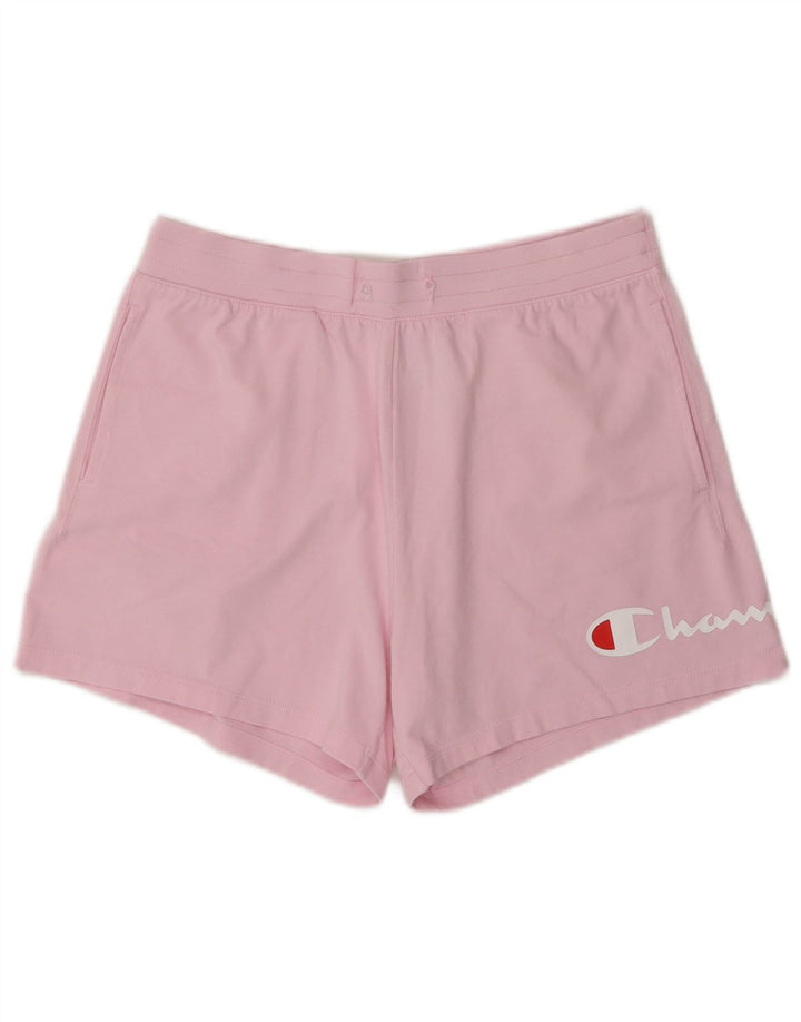Champion Damen Graphic Sport Shorts UK 12 Mittelrosa