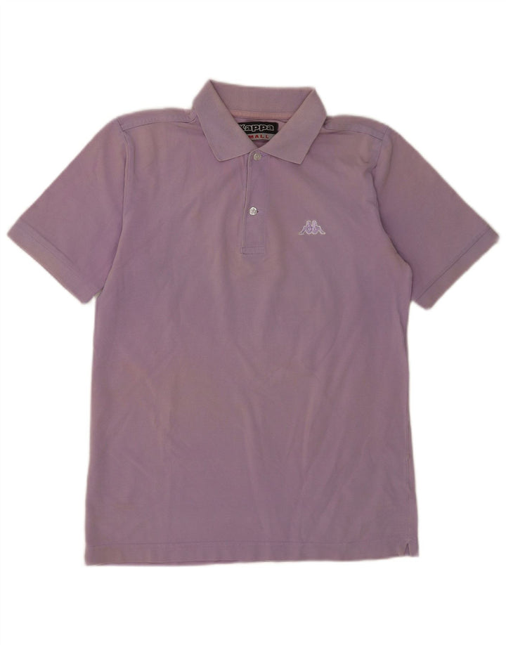 Kappa Herren Poloshirt Small Lila Baumwolle