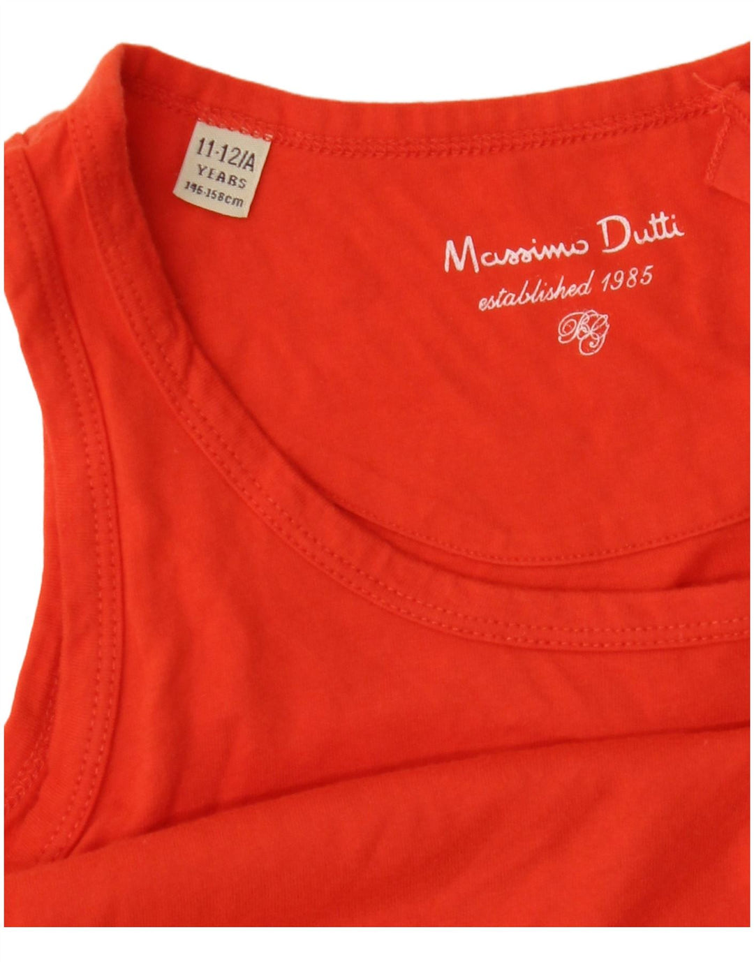 Massimo Dutti Mädchen-Trägershirt, 11–12 Jahre, Orange