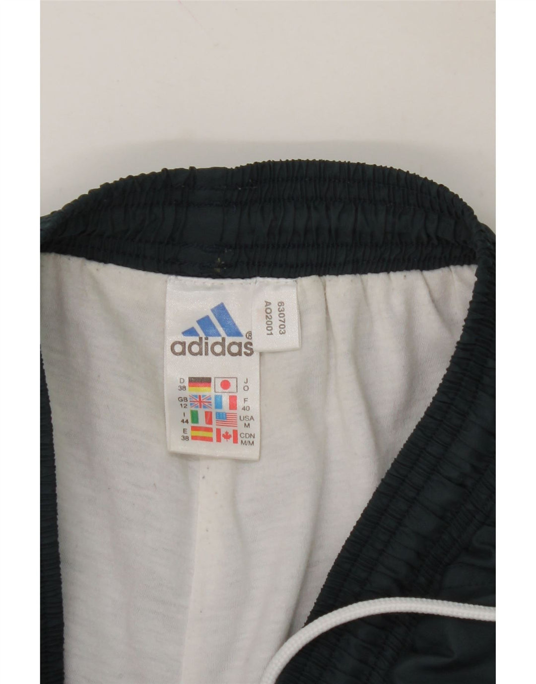 ADIDAS Womens Tracksuit Trousers UK 12 Medium Blue Polyester Vintage Adidas and Second-Hand Adidas from Messina Hembry 
