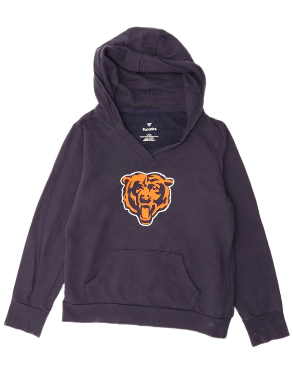 FANATICS Damen Chicago Bears Graphic Hoodie Pullover UK 16 Large Marineblau