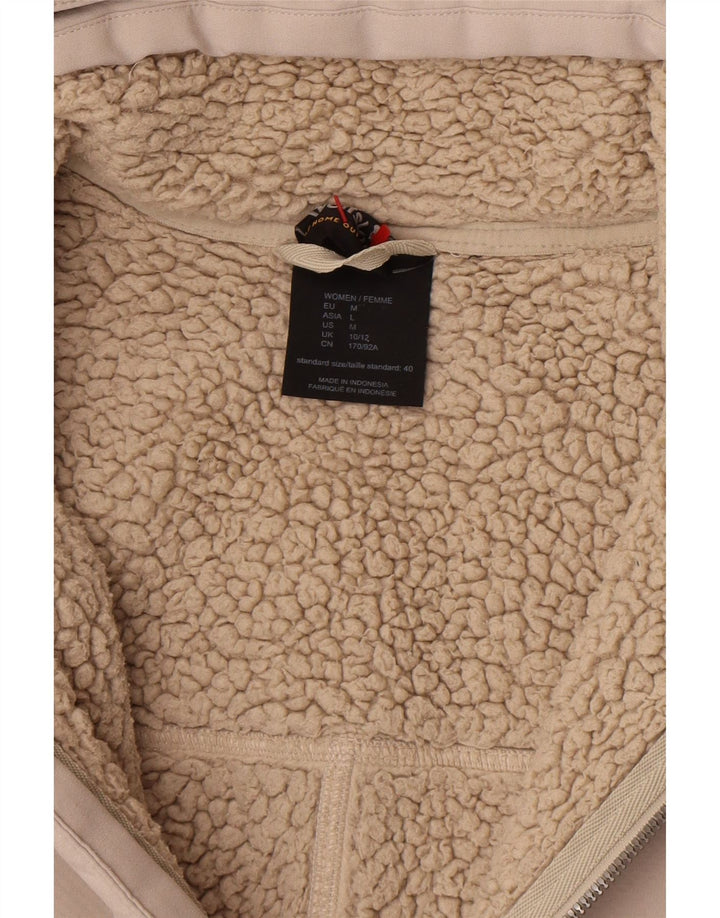 Jack Wolfskin Damen-Windbreaker-Mantel mit Kapuze, UK 10/12, mittelbeige