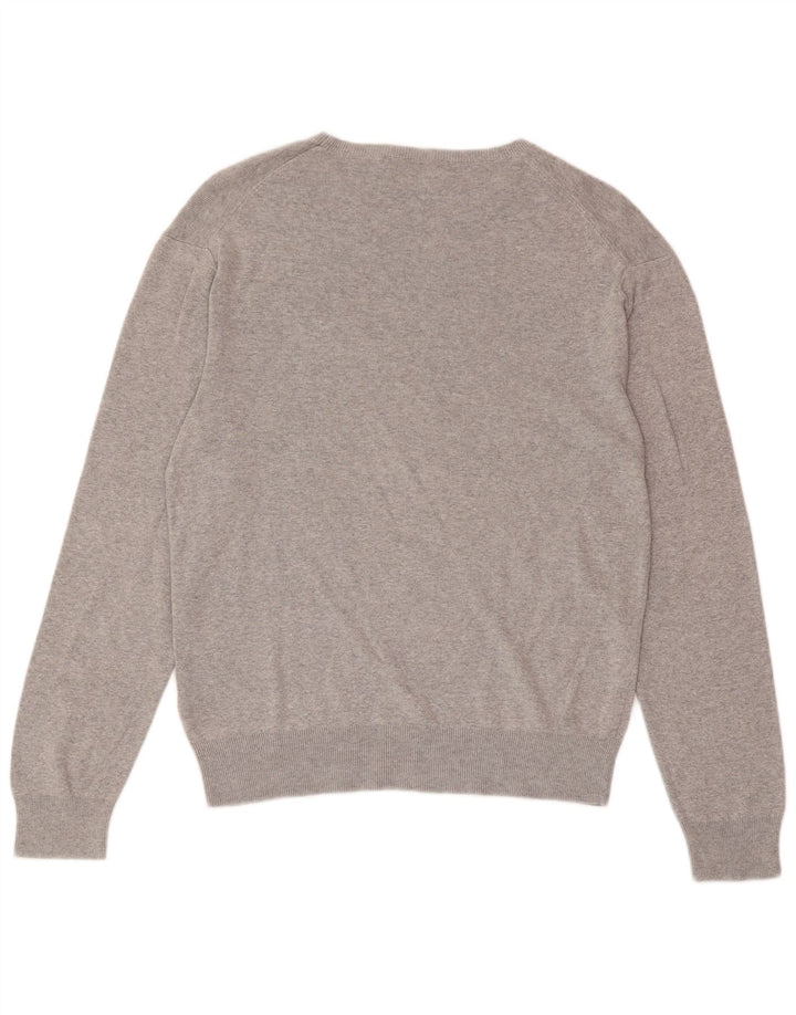 POLO RALPH LAUREN Herren Slim Fit Pullover mit U-Boot-Ausschnitt Mittelgrau