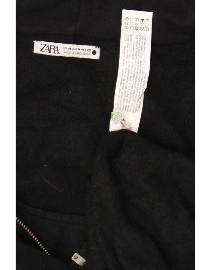Langer, übergroßer Damen-Cardigan von Zara, Gr. 14, mittelschwarz, Baumwolle