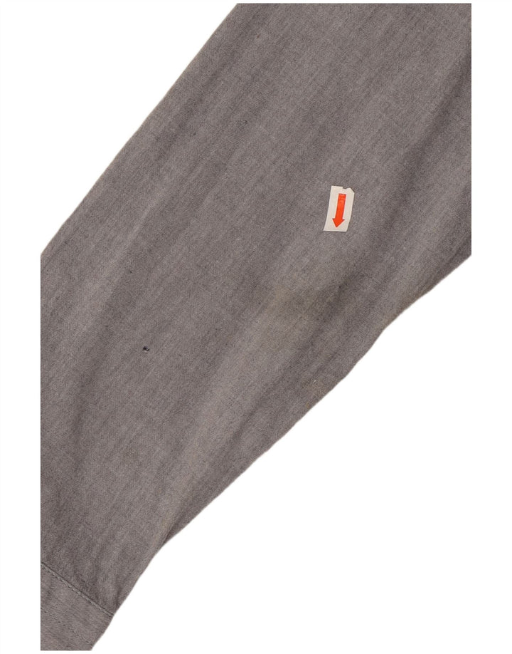 HARMONT & BLAINE Herren-Slim-Fit-Hemd, Größe S, Grau, Baumwolle