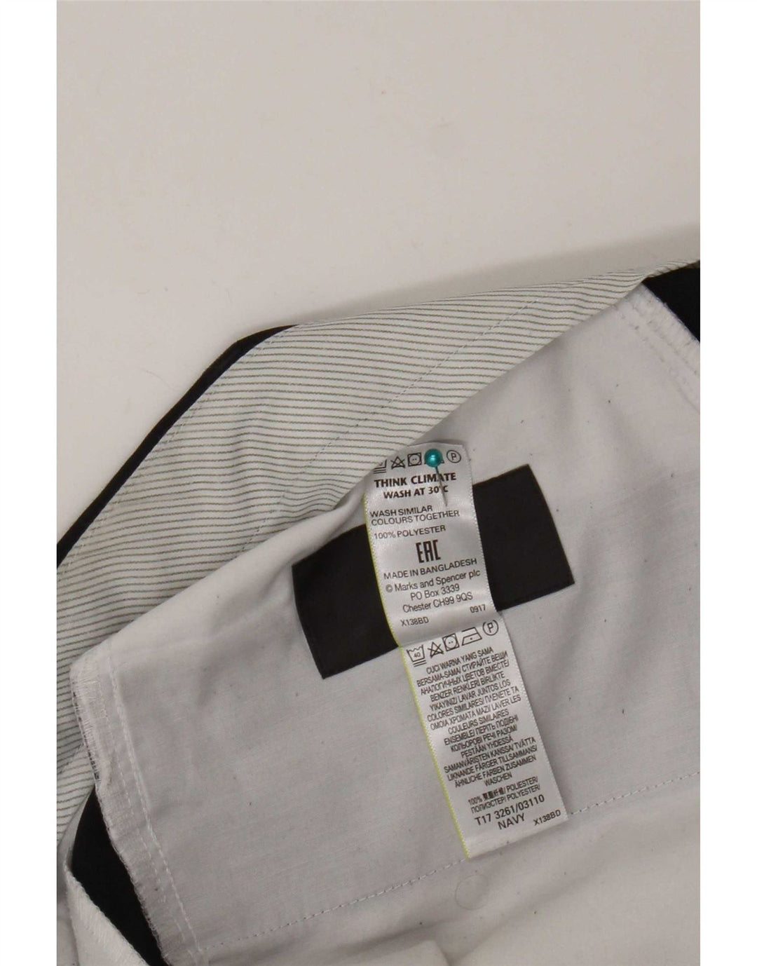 Marks & Spencer Herren-Anzughose, normal, W36, L33, Marineblau, Polyester