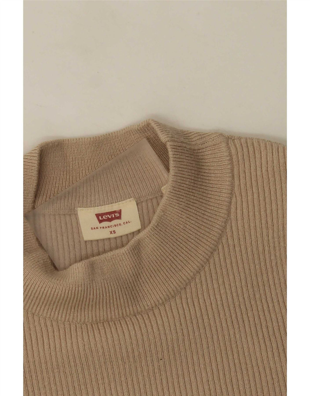 Levi's Damen-Pullover mit Rundhalsausschnitt, Gr. 4, XS, Beige
