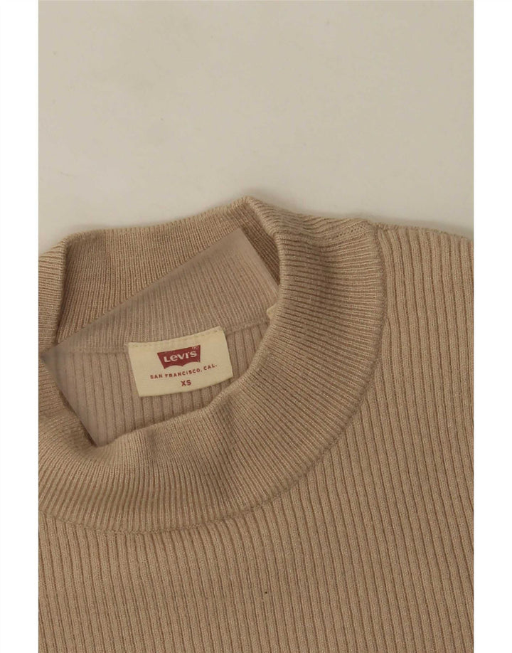 Levi's Damen-Pullover mit Rundhalsausschnitt, Gr. 4, XS, Beige