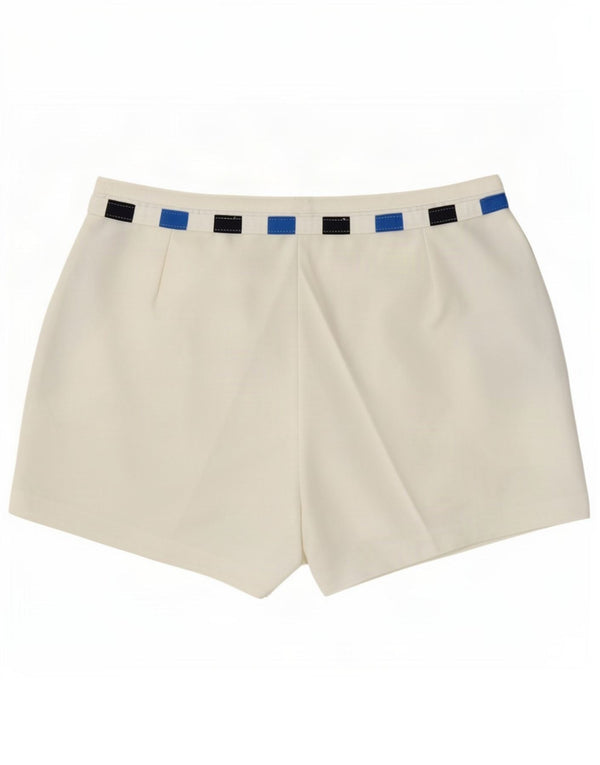 Sergio Tacchini Damen Chinoshorts IT 52 2XL W36 Weißer Farbblock