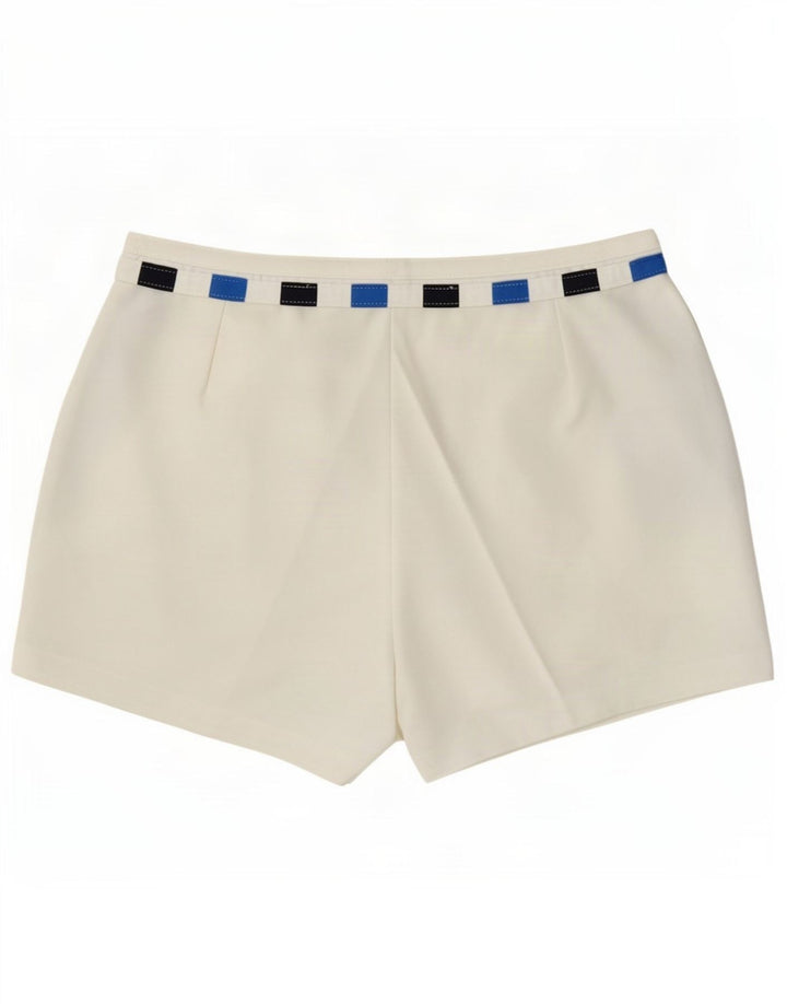 Sergio Tacchini Damen Chinoshorts IT 52 2XL W36 Weißer Farbblock